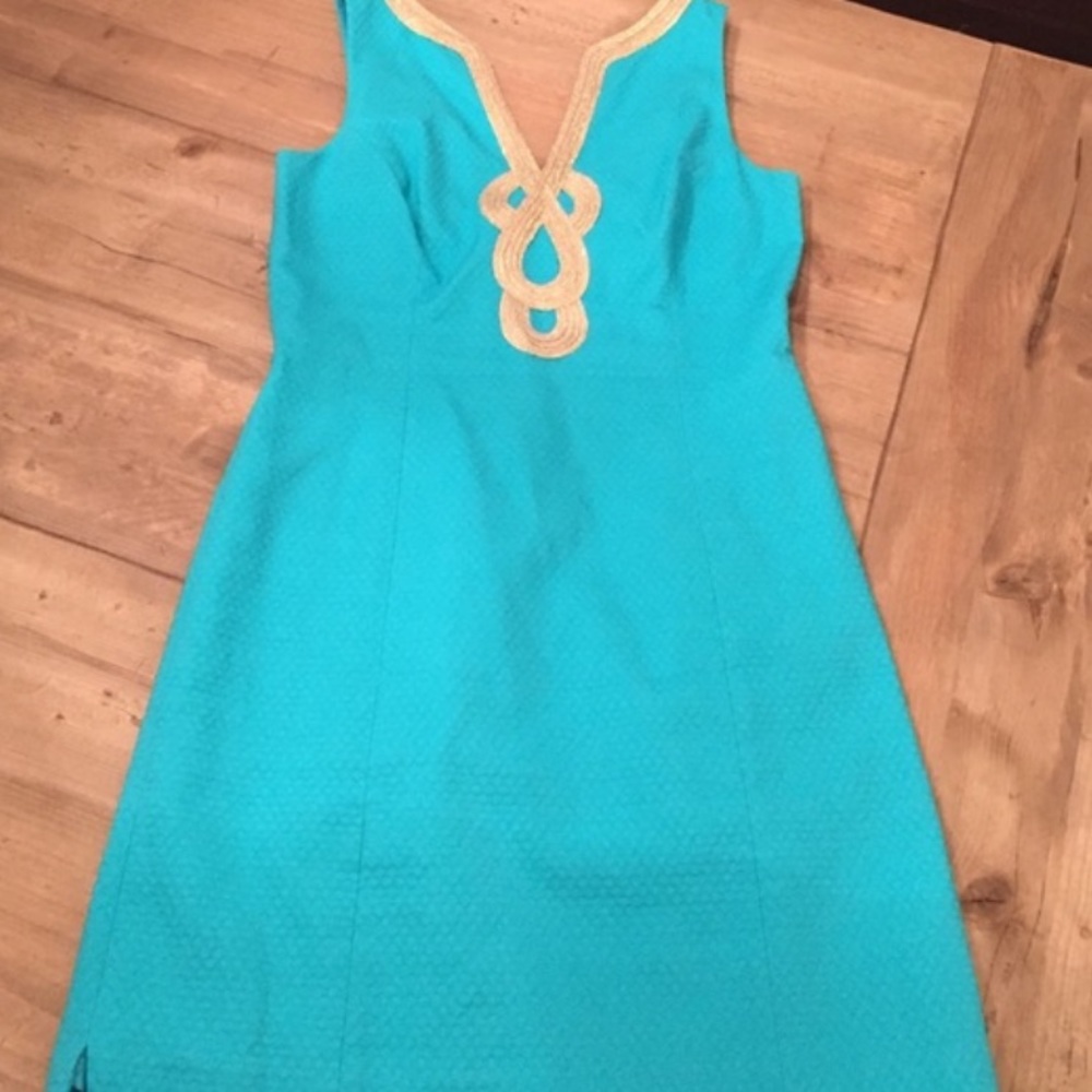 Lily Pulitzer Dress with gold trim